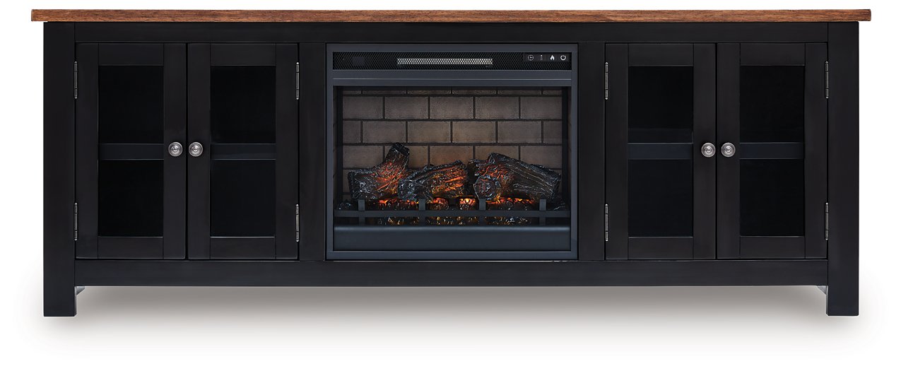 Wildenauer 76" TV Stand with Electric Fireplace - National Warehouse Furniture (Buffalo, NY)