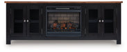 Wildenauer 76" TV Stand with Electric Fireplace - National Warehouse Furniture (Buffalo, NY)