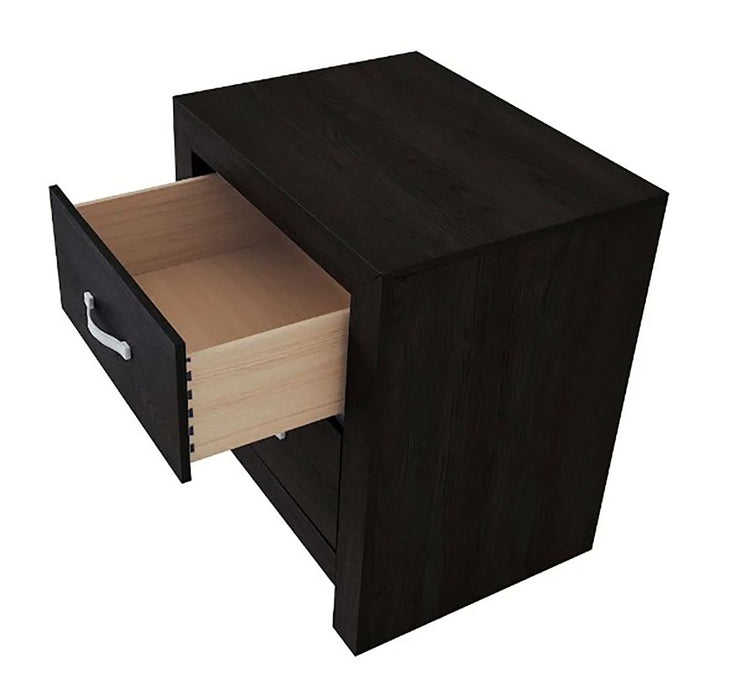 Crown Mark Furniture Jaylen 2 Drawer Nightstand in Black - National Warehouse Furniture (Buffalo, NY)