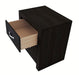 Crown Mark Furniture Jaylen 2 Drawer Nightstand in Black - National Warehouse Furniture (Buffalo, NY)