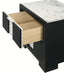 Crown Mark Furniture Rangley 2 Drawer Nightstand in Black - National Warehouse Furniture (Buffalo, NY)