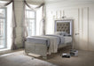 Crown Mark Lyssa Twin Upholstered Panel Bed in Embossed Crocodile Pattern image