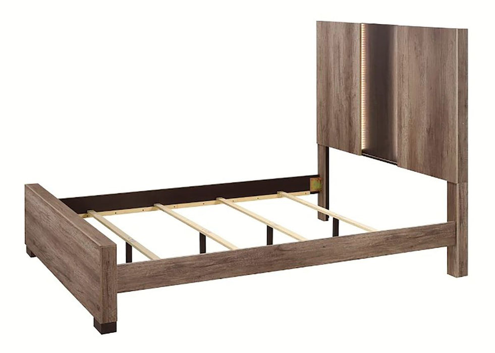 Crown Mark Furniture Rangley King Panel Bed in Brown B6830-K - National Warehouse Furniture (Buffalo, NY)