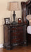 Crown Mark Furniture Sheffield Nightstand in Dark Cherry - National Warehouse Furniture (Buffalo, NY)