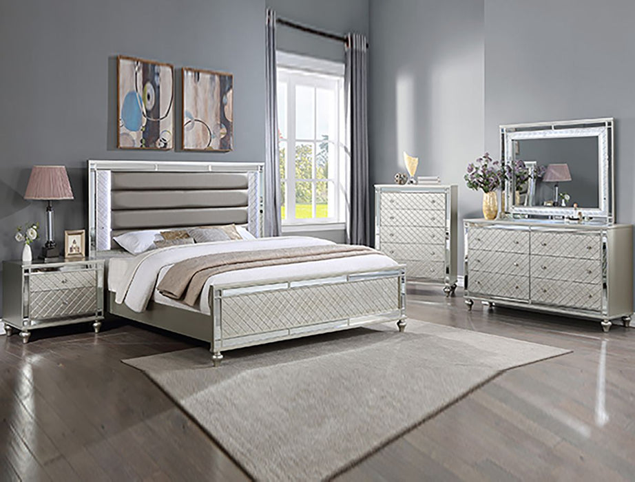 Crown Mark Furniture Cristian 5 Drawer Chest in Beige - National Warehouse Furniture (Buffalo, NY)
