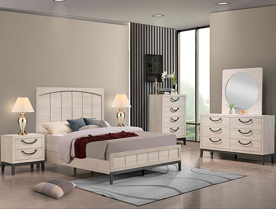 Crown Mark Furniture Veda 4 Drawer Chest in Beige