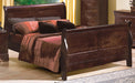 Crown Mark Furniture Louis Philip Queen Bed in Dark Cherry - National Warehouse Furniture (Buffalo, NY)