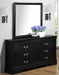 Crown Mark Furniture Louis Philip Dresser in Black - National Warehouse Furniture (Buffalo, NY)