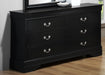 Crown Mark Furniture Louis Philip Dresser in Black - National Warehouse Furniture (Buffalo, NY)