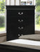 Crown Mark Furniture Louis Philip Drawer Chest in Black - National Warehouse Furniture (Buffalo, NY)