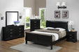 Crown Mark Furniture Louis Philip Nightstand in Black - National Warehouse Furniture (Buffalo, NY)