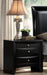 Crown Mark Furniture Emily Nightstand in Black - National Warehouse Furniture (Buffalo, NY)