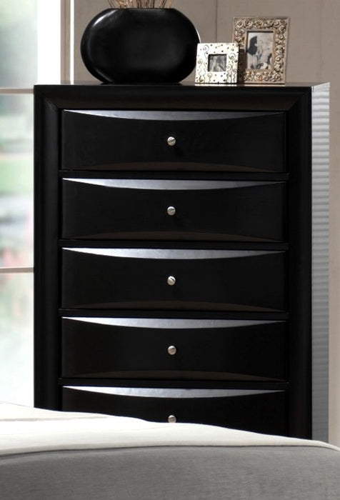 Crown Mark Furniture Emily Drawer Chest in Black - National Warehouse Furniture (Buffalo, NY)