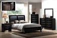 Crown Mark Furniture Emily Nightstand in Black - National Warehouse Furniture (Buffalo, NY)