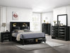 Crown Mark Furniture Fallon Queen Platform Bed with Storage in Black B4288-Q - National Warehouse Furniture (Buffalo, NY)