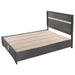 Crown Mark Regata Queen Storage Bed in Grey - National Warehouse Furniture (Buffalo, NY)