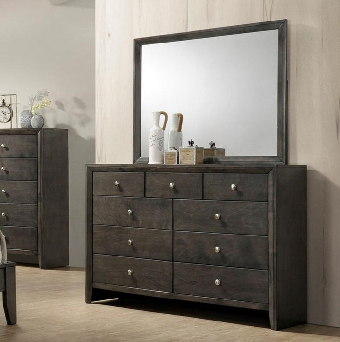 Crown Mark Furniture Evan Dresser in Grey - National Warehouse Furniture (Buffalo, NY)