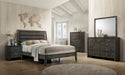 Crown Mark Furniture Evan King Panel Bed in Grey - National Warehouse Furniture (Buffalo, NY)