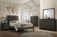 Crown Mark Furniture Evan Full Panel Bed in Grey - National Warehouse Furniture (Buffalo, NY)