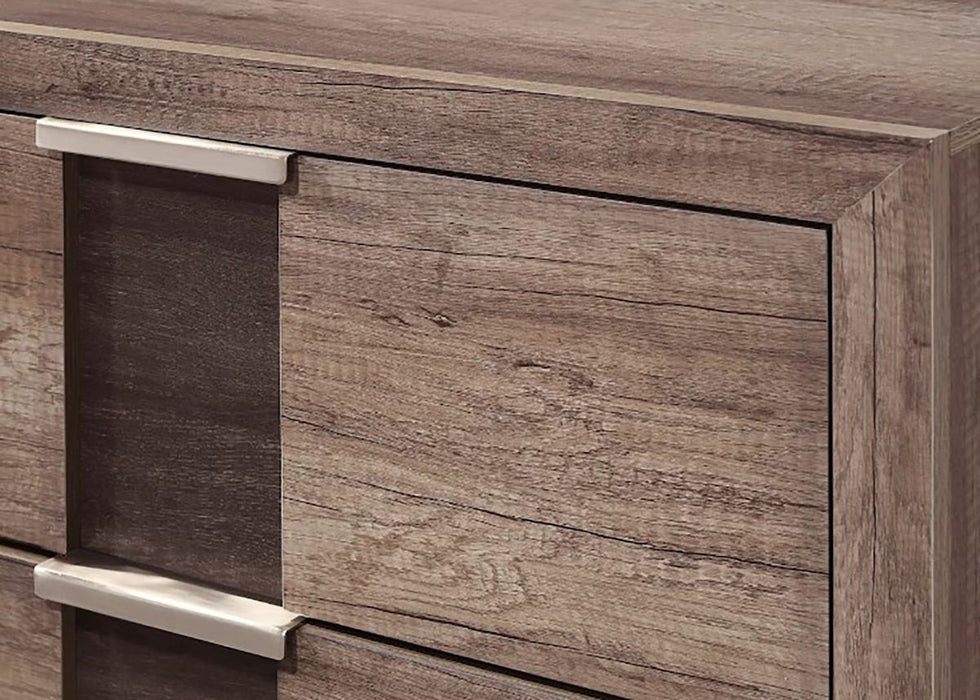 Crown Mark Furniture Rangley 6 Drawer Dresser in Brown