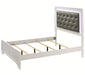 Crown Mark Furniture Lyssa Queen Upholstered Bed in White B4310-Q - National Warehouse Furniture (Buffalo, NY)