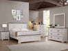 Crown Mark Furniture Leighton Queen Panel Bed in White B8180-Q - National Warehouse Furniture (Buffalo, NY)