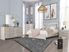 Crown Mark Furniture Jaylen Queen Upholstered Panel Bed in Gray - National Warehouse Furniture (Buffalo, NY)