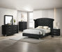 Crown Mark Furniture Lucinda King Upholstered Panel Bed in Black B9265-K image