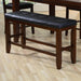 Crown Mark Bardstown Counter Height Bench in Espresso - National Warehouse Furniture (Buffalo, NY)