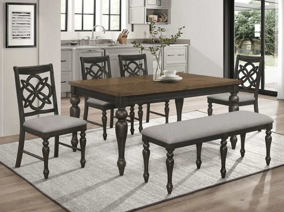 Crown Mark Furniture Hilara Bench in Dark Brown - National Warehouse Furniture (Buffalo, NY)