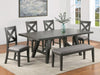 Crown Mark Furniture Rufus Counter Height Chair in Dark Gray (Set of 2) - National Warehouse Furniture (Buffalo, NY)