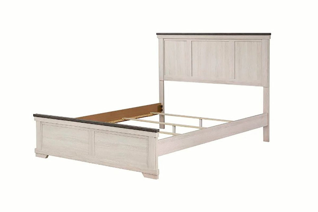 Crown Mark Furniture Leighton Queen Panel Bed in White B8180-Q - National Warehouse Furniture (Buffalo, NY)