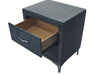Crown Mark Furniture Lucinda 2 Drawer Nightstand in Gray - National Warehouse Furniture (Buffalo, NY)