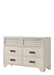 SARTER DRESSER - WHITE - National Warehouse Furniture (Buffalo, NY)