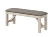 MARIBELLE BENCH CHALK WARM GREY - National Warehouse Furniture (Buffalo, NY)
