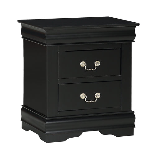 LOUIS PHILIP NIGHTSTAND BLACK - National Warehouse Furniture (Buffalo, NY)