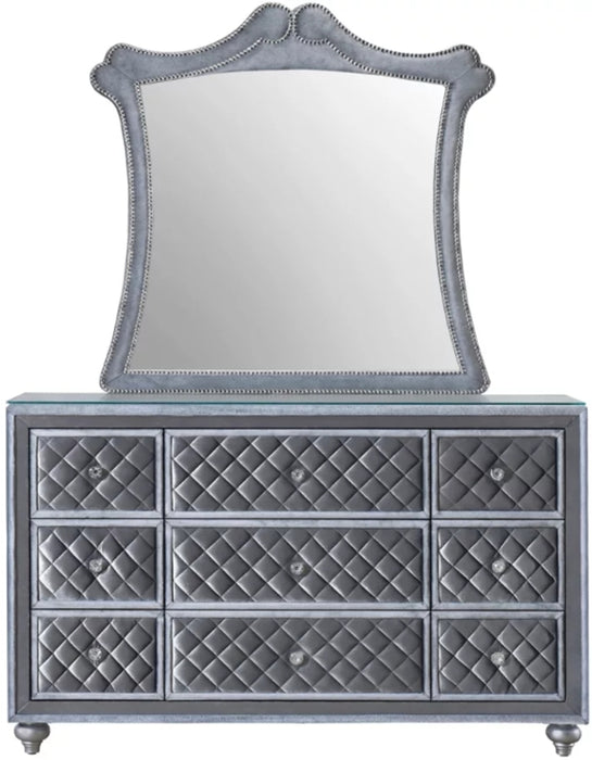 Crown Mark Furniture Voltare Mirror in Dark Grey - National Warehouse Furniture (Buffalo, NY)