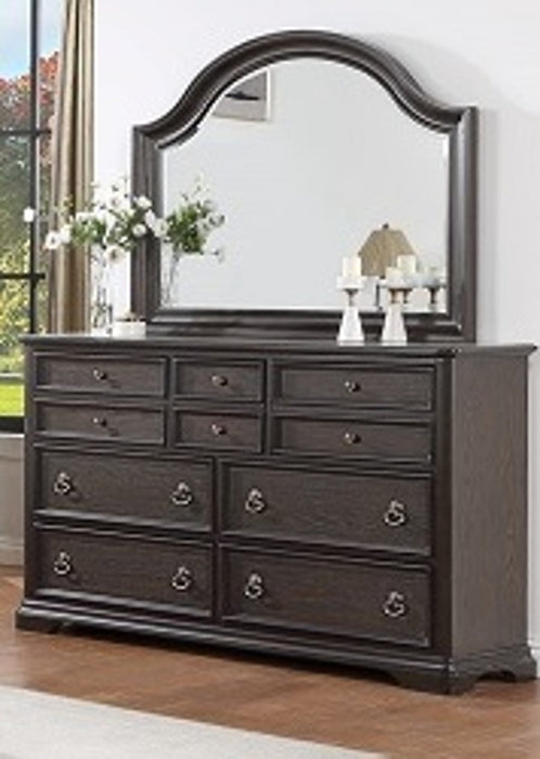 Crown Mark Furniture Duke Mirror in Dark Brown - National Warehouse Furniture (Buffalo, NY)