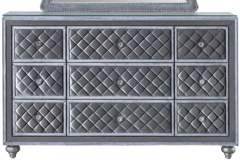 Crown Mark Furniture Voltare Dresser in Dark Grey - National Warehouse Furniture (Buffalo, NY)