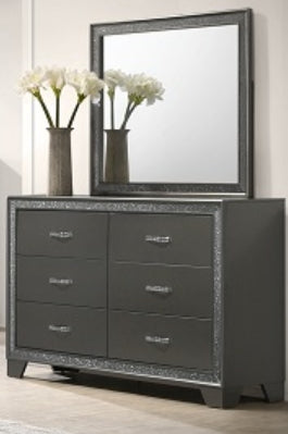 Crown Mark Furniture Kaia Dresser in Dark Gray - National Warehouse Furniture (Buffalo, NY)