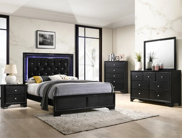 Crown Mark Micah Twin Panel Bed in Black B4350-T image