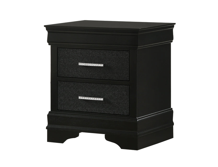 Crown Mark Amalia Nightstand in Black image