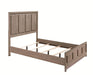 Crown Mark Furniture River Queen Panel Bed in Brown B3150-Q - National Warehouse Furniture (Buffalo, NY)