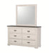 Crown Mark Furniture Leighton Dresser Mirror in White - National Warehouse Furniture (Buffalo, NY)