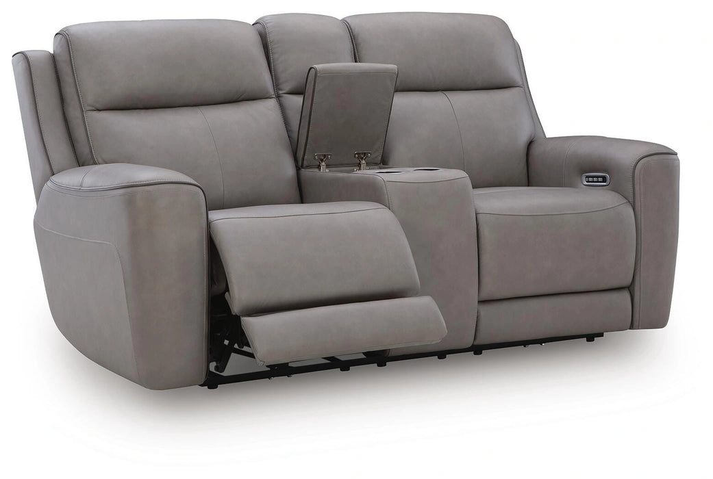 5Z-Comfort Power Reclining Loveseat with Console