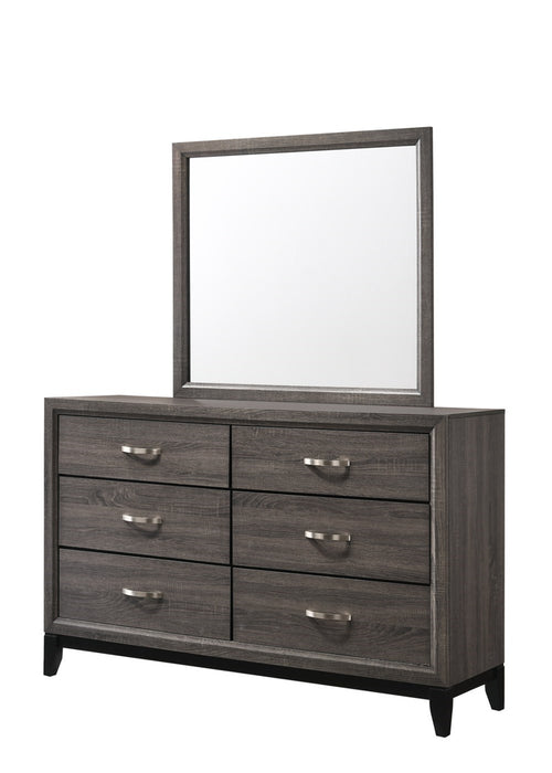 Crown Mark Akerson Mirror in Grey - National Warehouse Furniture (Buffalo, NY)