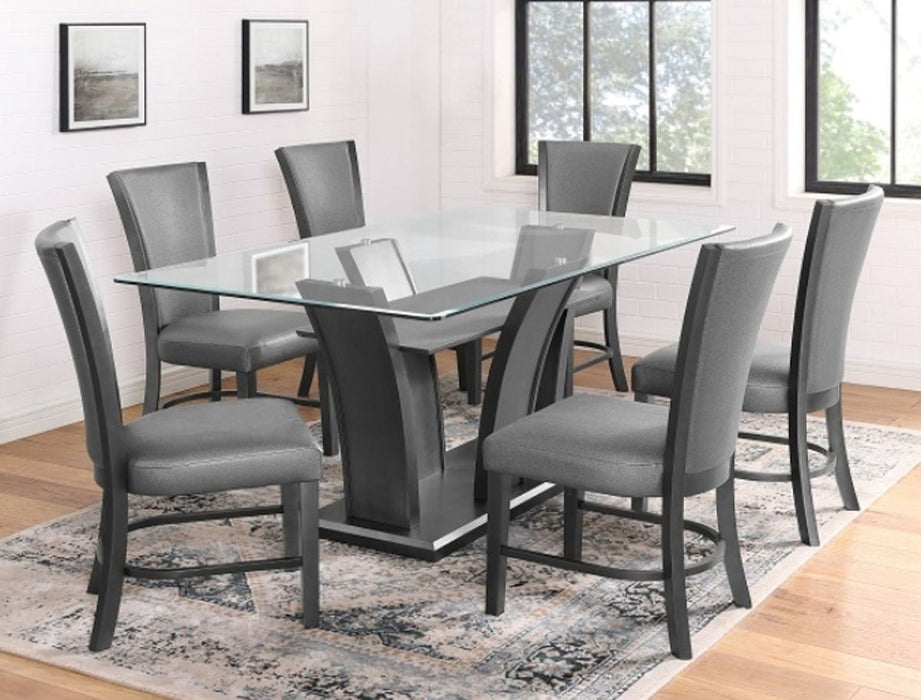 Crown Mark Furniture Camelia Side Chair in Gray (Set of 2) - National Warehouse Furniture (Buffalo, NY)
