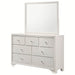 Crown Mark Furniture Lyssa 7 Drawer Dresser in White - National Warehouse Furniture (Buffalo, NY)