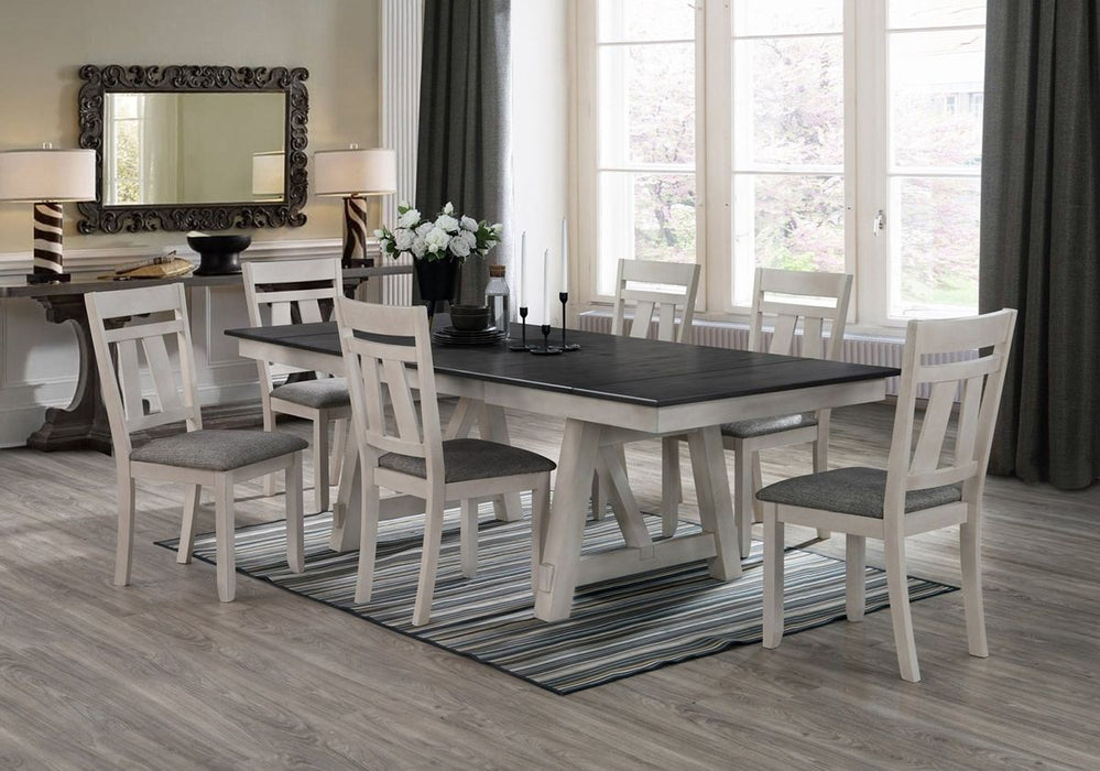 Crown Mark Maribelle Side Chair in Chalk/Grey 2158CG-S (Set of 2) - National Warehouse Furniture (Buffalo, NY)