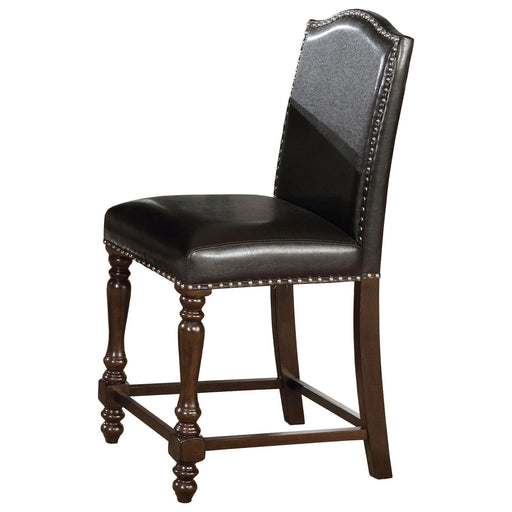 Crown Mark Langley Counter Height Chair (Set of 2) in Dark Brown image